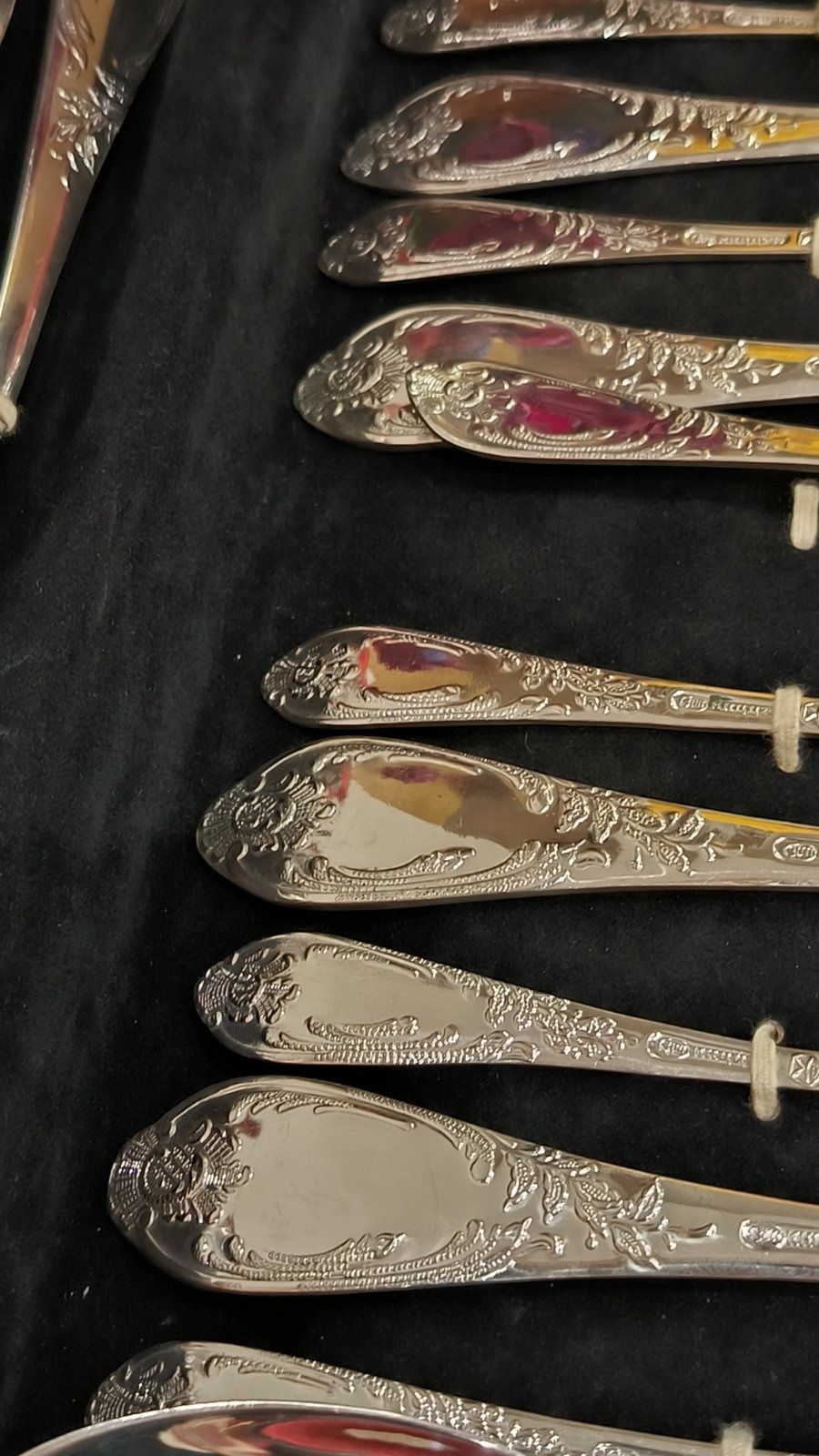 Мельхіорові посріблені ложки виделки ножі мнц УССР