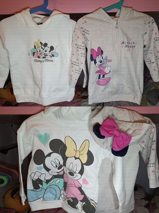 Mega paka Myszka Minnie Disney r. 98/104/110 ciuszki +kocyk + zasłona