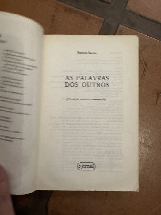Livro Baptista-Bastos - As palavras dos outros