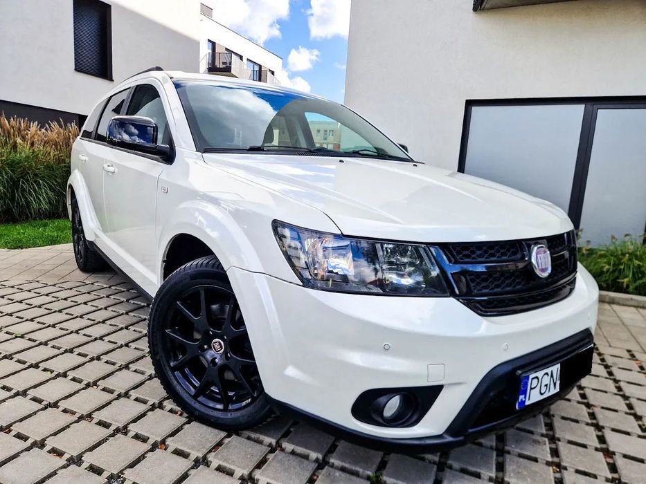 Fiat Freemont ŚLICZNY BIAŁA PERŁA+BLACK CODE+Alu19+skóra+Kamera+ALPINE+7osób+nawigac
