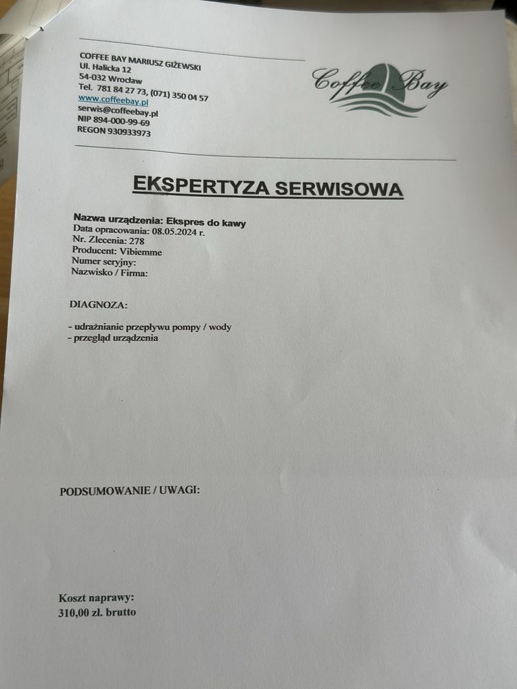 Ekspres Vibiemme DomoBar profesjonalny Grupa E61