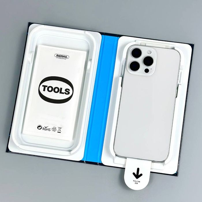 Захисне скло Remax з аплікатором для iPhone 15/16 | Стекло на Айфон