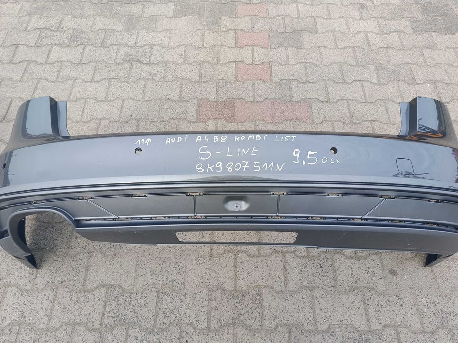 Zderzak tył Audi A4 B8 S-line Lift