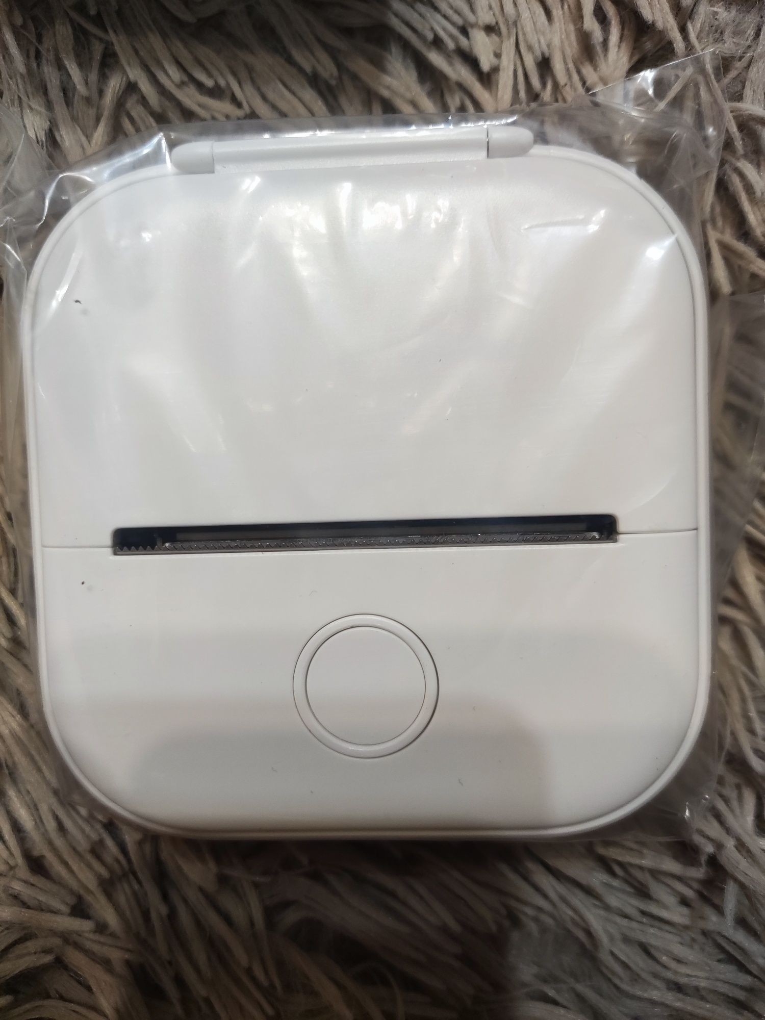 Кишеньковий принтер Phomemo T02 WHITE, для друку етикеток наклейок+ 3