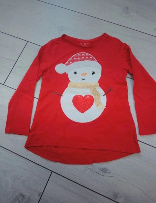 110 cm. Bluzeczka świąteczna F&F