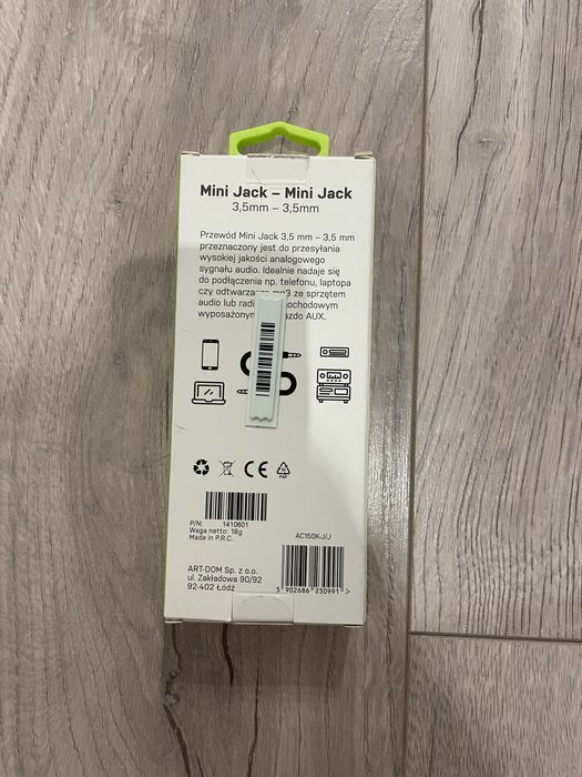 Nowy Kabel mini jack 3,5mm, xline, dlugosc 1,5 m
