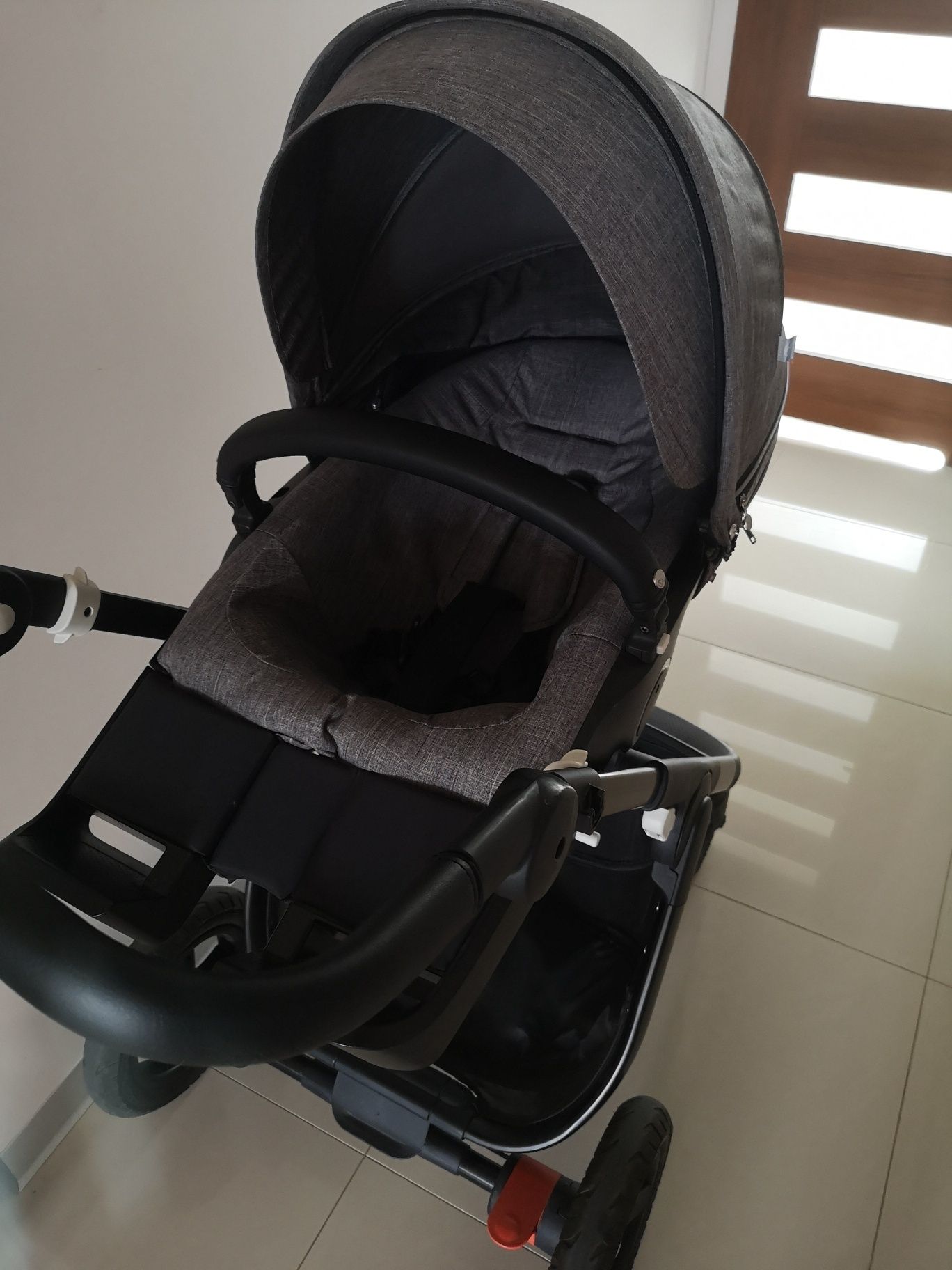 Wózek Stokke Trailz 2w1 melange gray koła terenowe black terrain