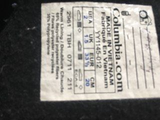 Зимние сапоги Columbia (made in Vietnam)