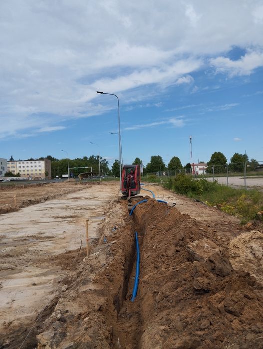 Prace ziemne, przyłącza wod-kan, energetyczne, przecisk i pod drogami