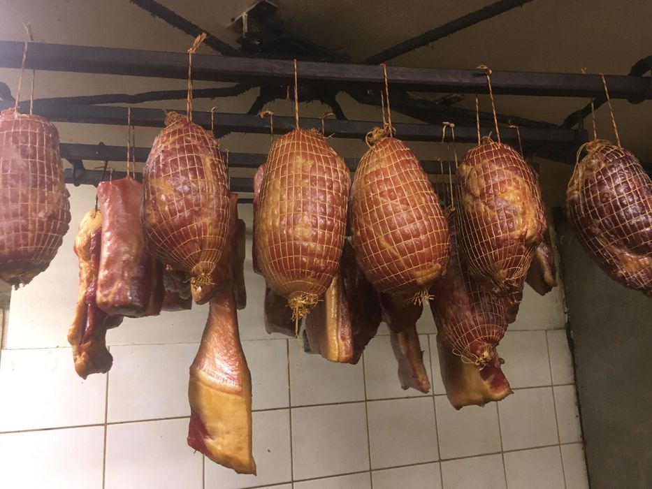 Boczek wędzony kiełbasa szynka schab poledwica