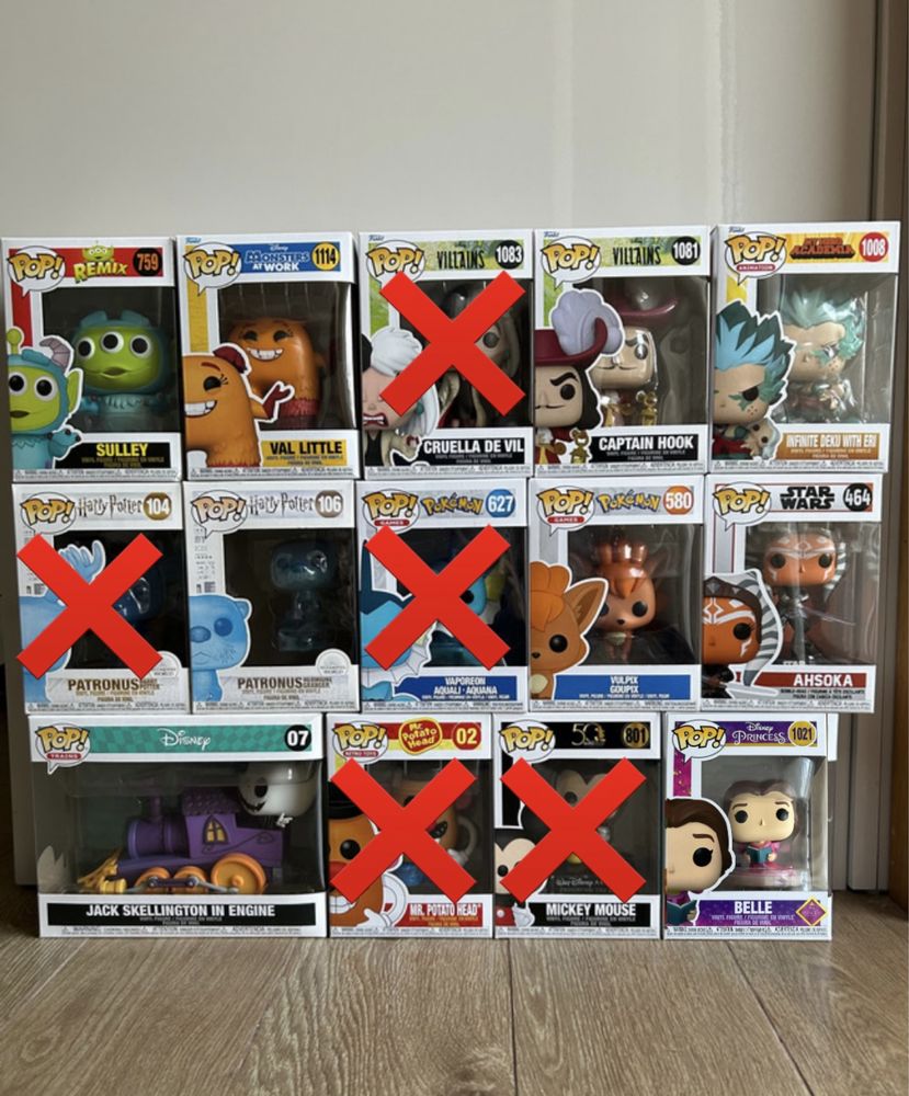 Funko Pop Pokémon, Star Wars,Disney,Harry Potter,My Hero Academia Deku