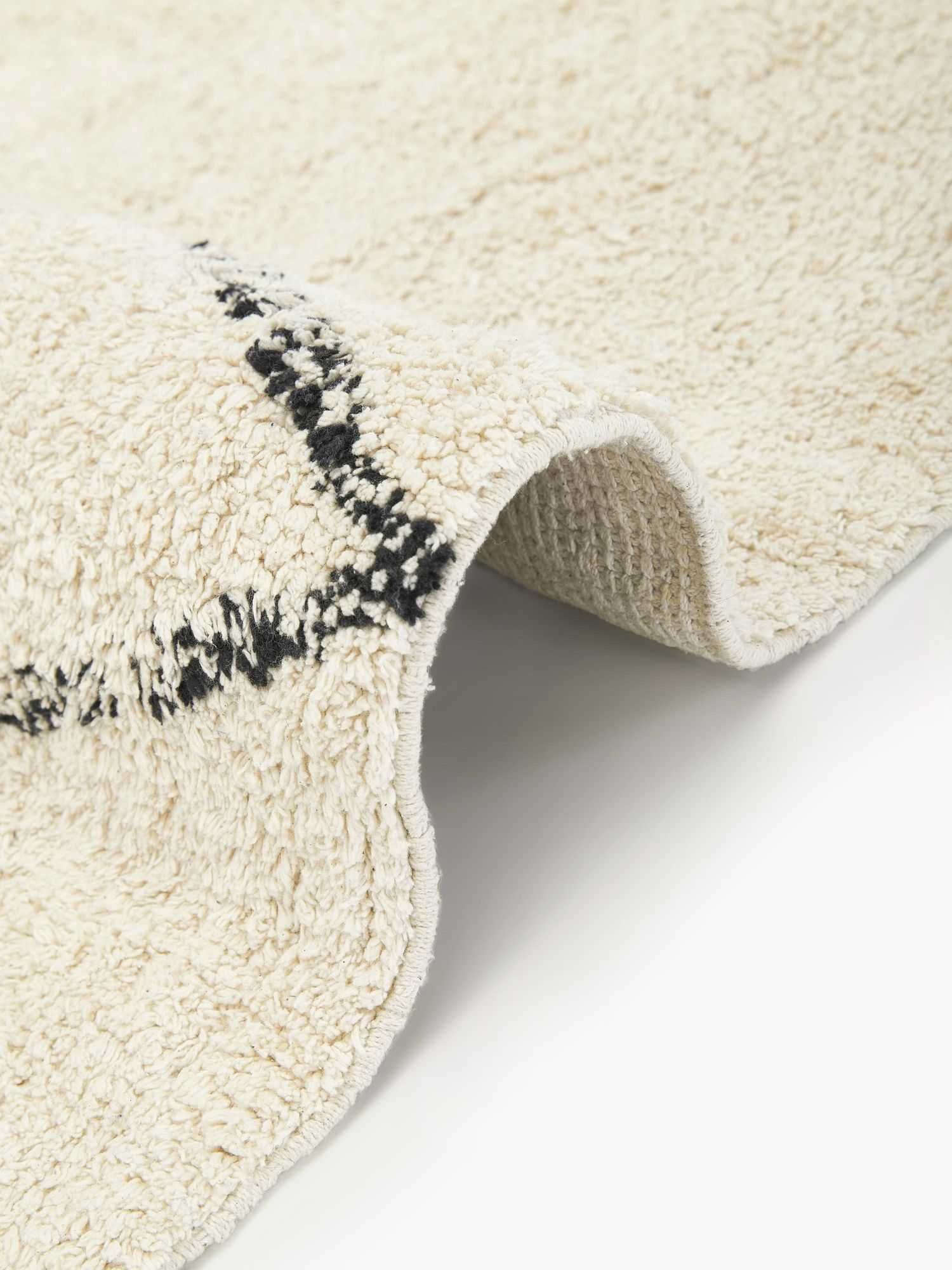 Ręcznie tuftowany dywan z bawełny z frędzlami Asisa 80x150