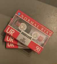 kasety magnetofonowe Maxell UR-90 Normal Bias NOWE Made in Japan