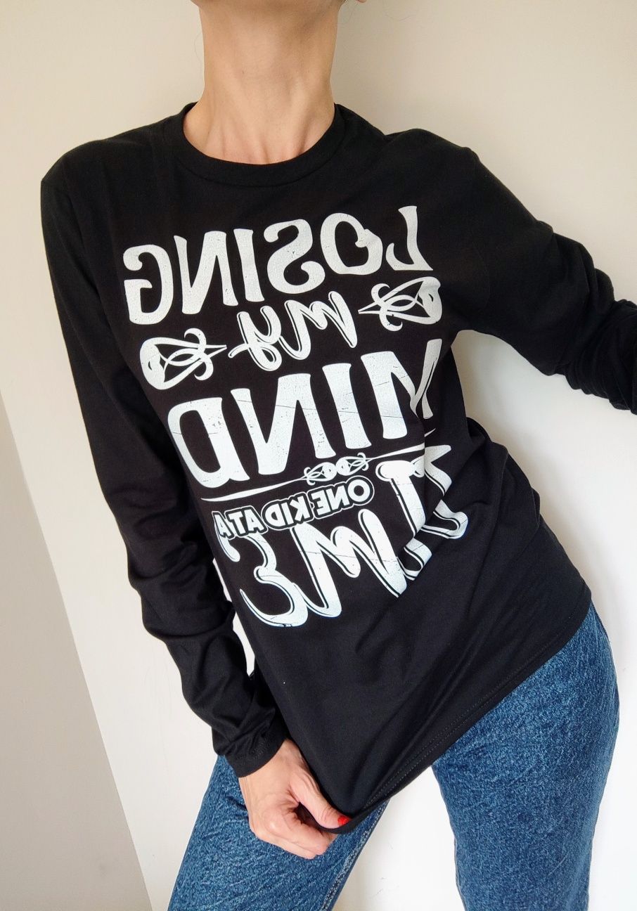 Nowa Bluzka z długim rękawem Longsleeve Unisex Oversize Losing my mind