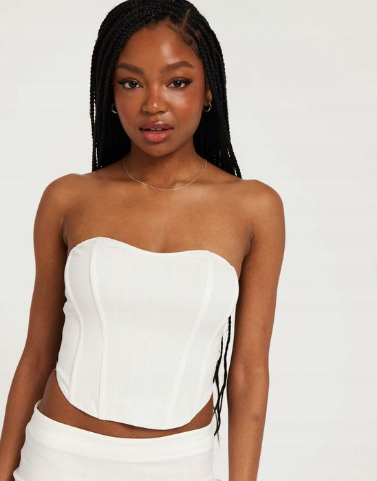 Gorset Tuba Top Z Fiszbinami Sexy Obcisły Krótki Wiskoza Vero Moda S