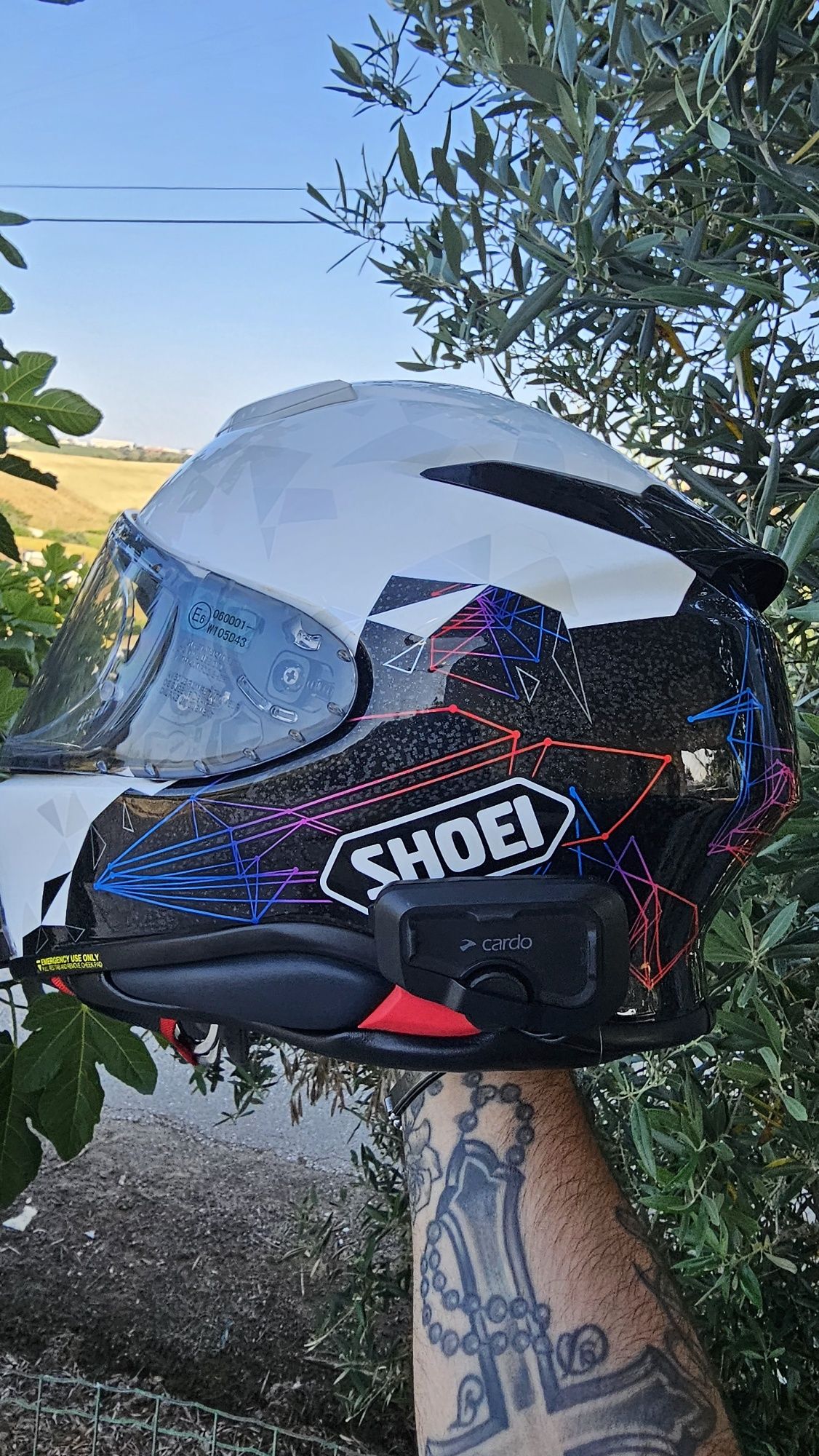 Capacete Shoei nxr 2 versão origami tc-5