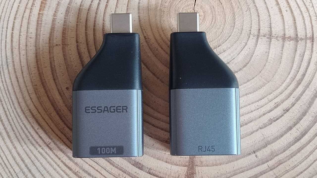 Адаптер сетевой переходник RJ45 Type-C 100 Мбит Ethernet OTG LAN 100Mb