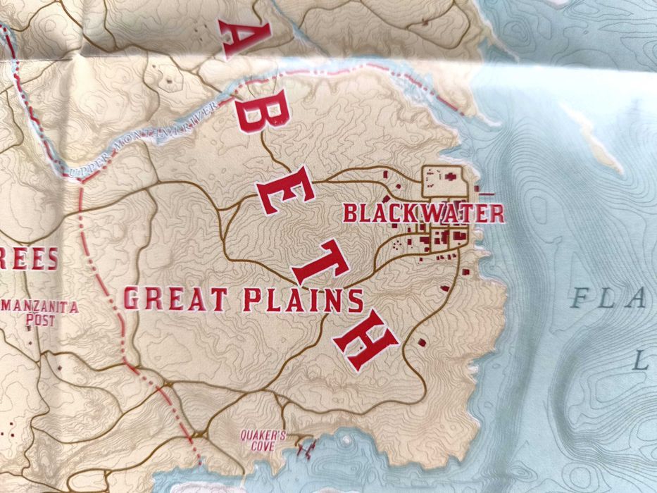 Red Dead Redemption II - KOLEKCJONERSKA MAPA New Hanover + New Austin