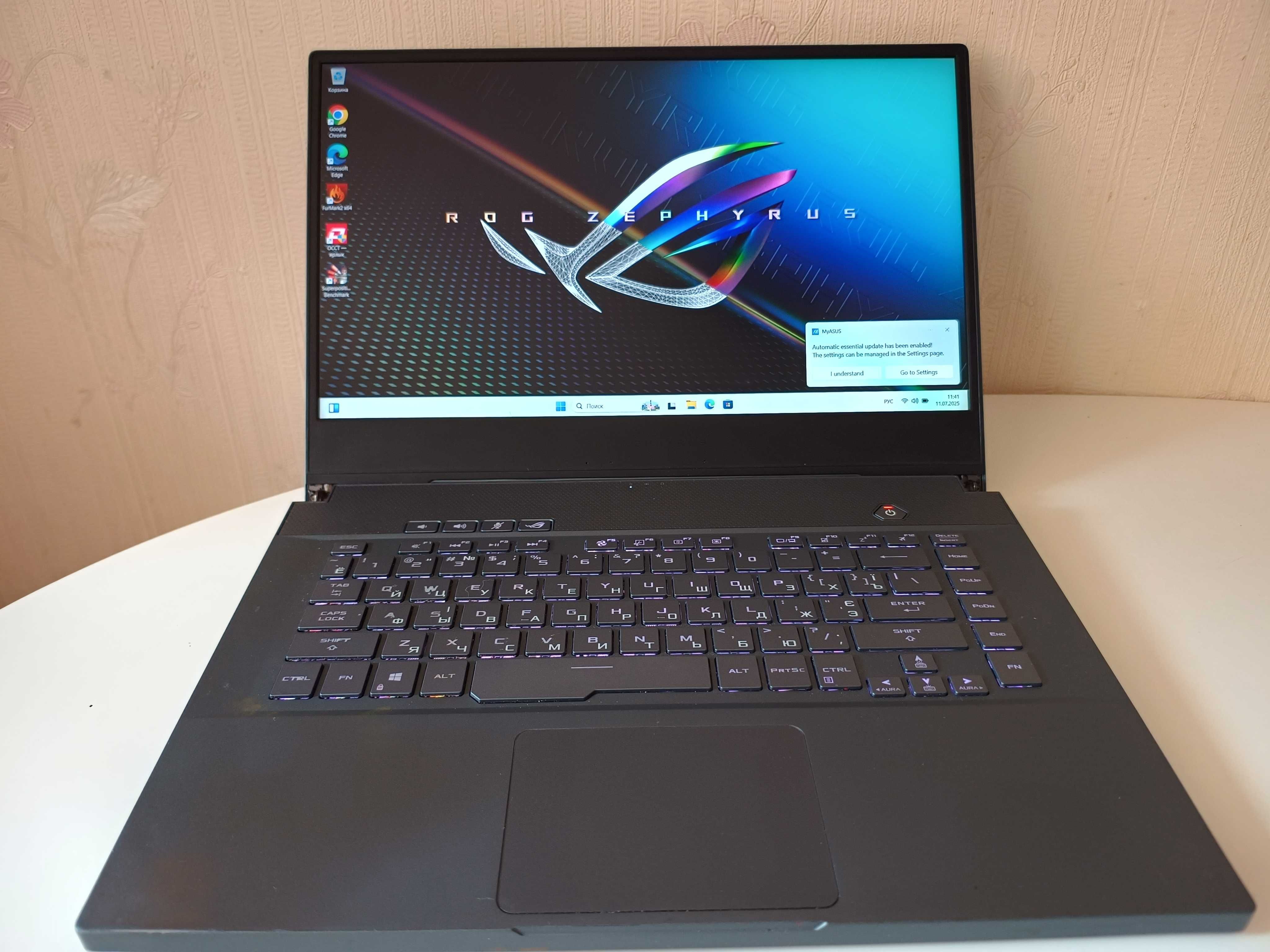 Asus ROG Zephyrus M GU502 i7-10750H 24G nVIDIA RTX 2070 Max-Q 8G SSD1T