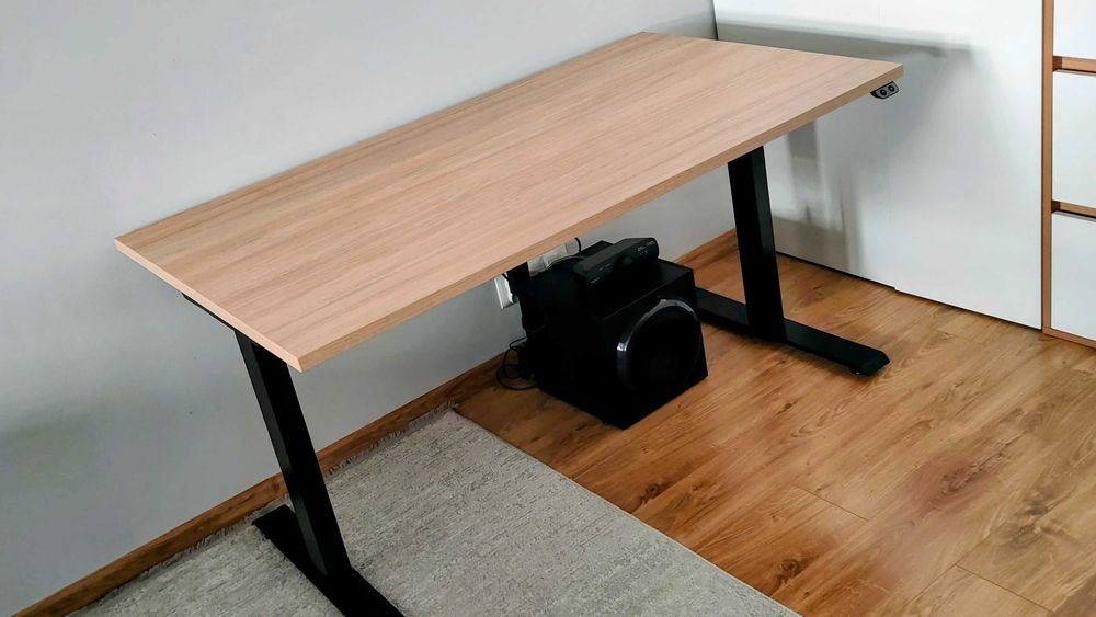 biurko elektryczne electric desk table 140x80 meble stół stelaż silnik