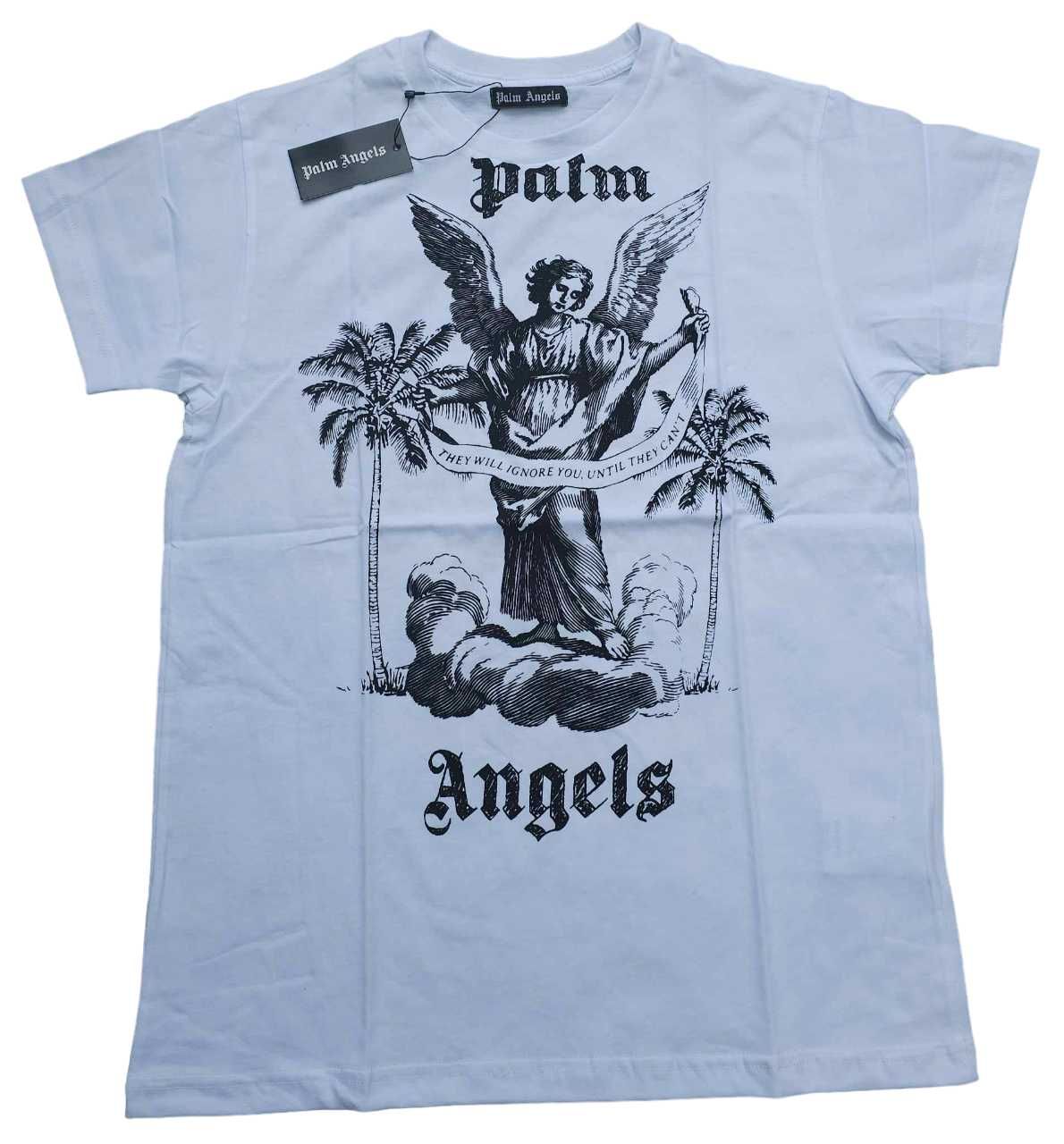 Palm Angels t-shirt preta novo modelo