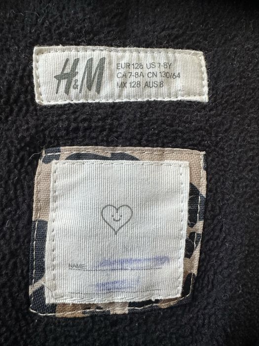 Kurtka dziewczęca panterka H&M rozmiar 128