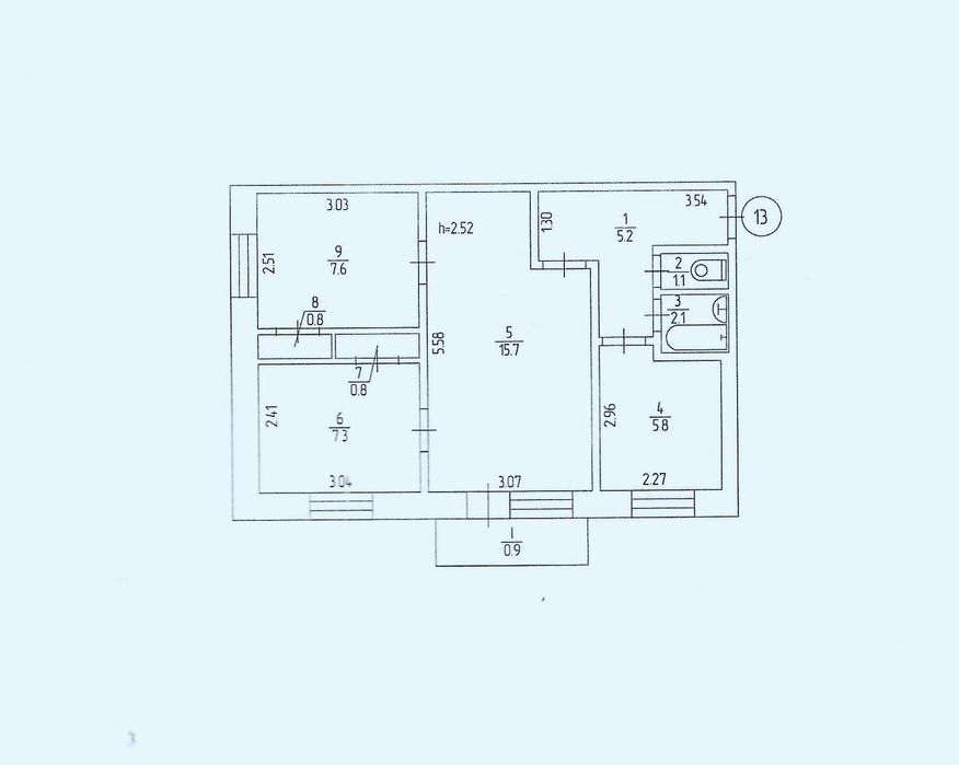 Продається 3-х кімнатна квартира