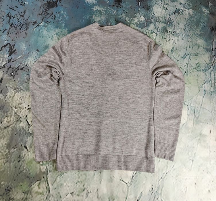 Kardigan męski szary Penguin 100% merino wool | Rozmiar M | Stan ideal