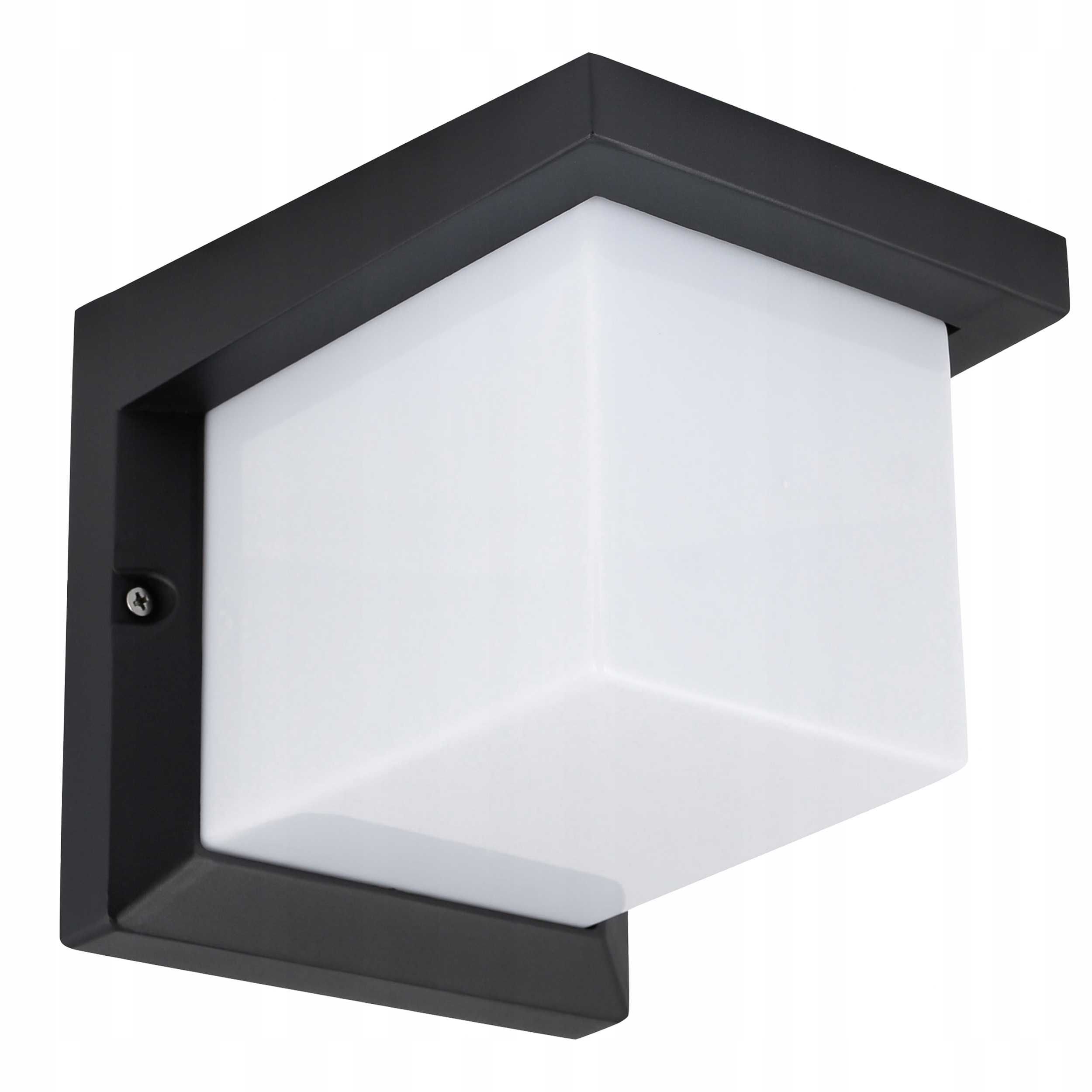 Lampa elewacyjna LED zewnętrzna kinkiet ogrodowy czarny E27 gwint