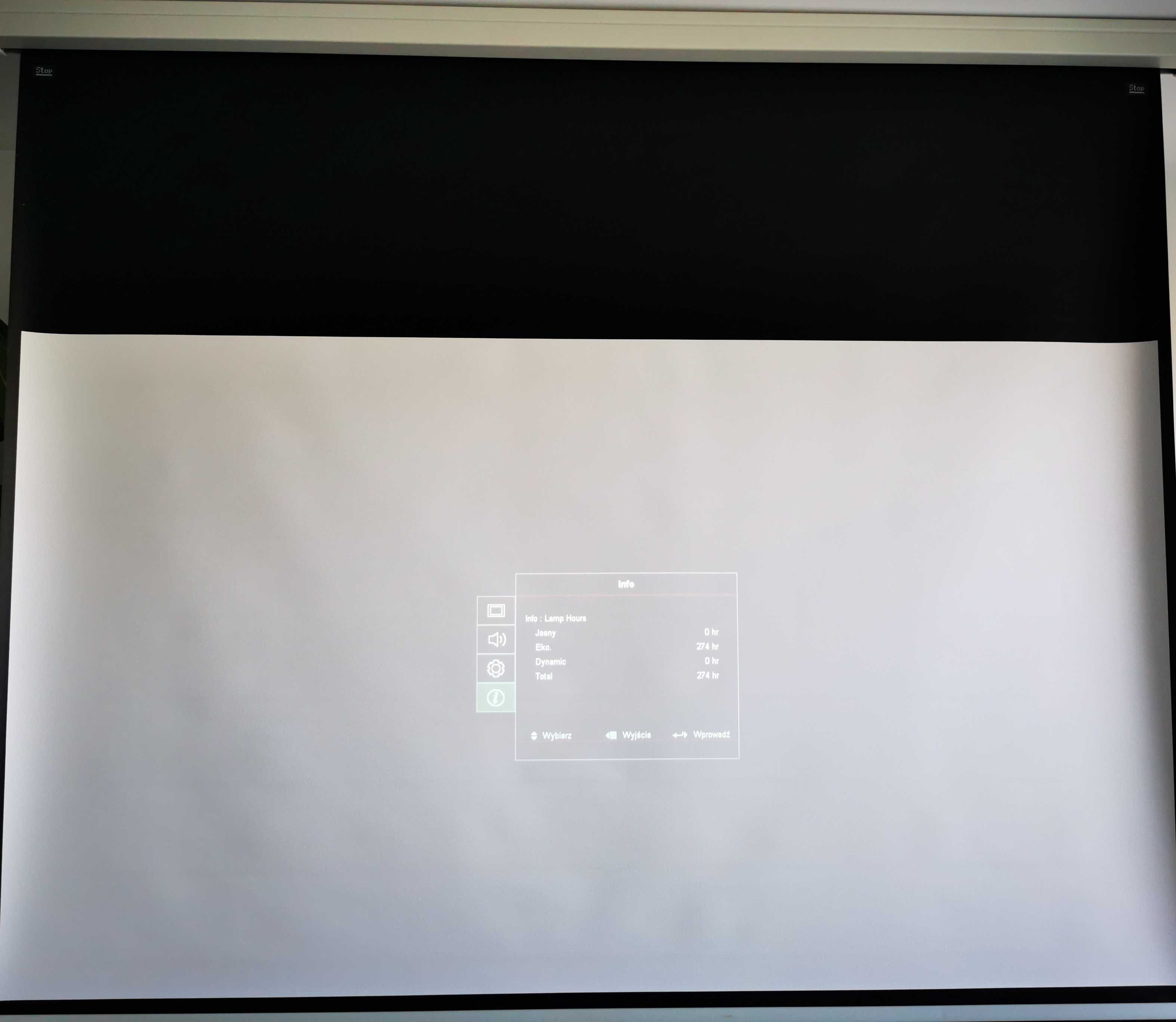 Projektor Optoma HD27e lampowy z uchwytem i ekranem