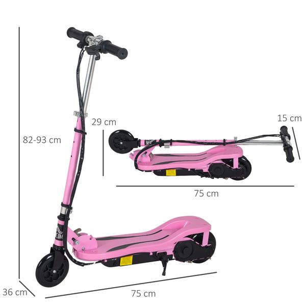 Trotinete Elétrico Dobrável Rosa - Leva-Me-Contigo