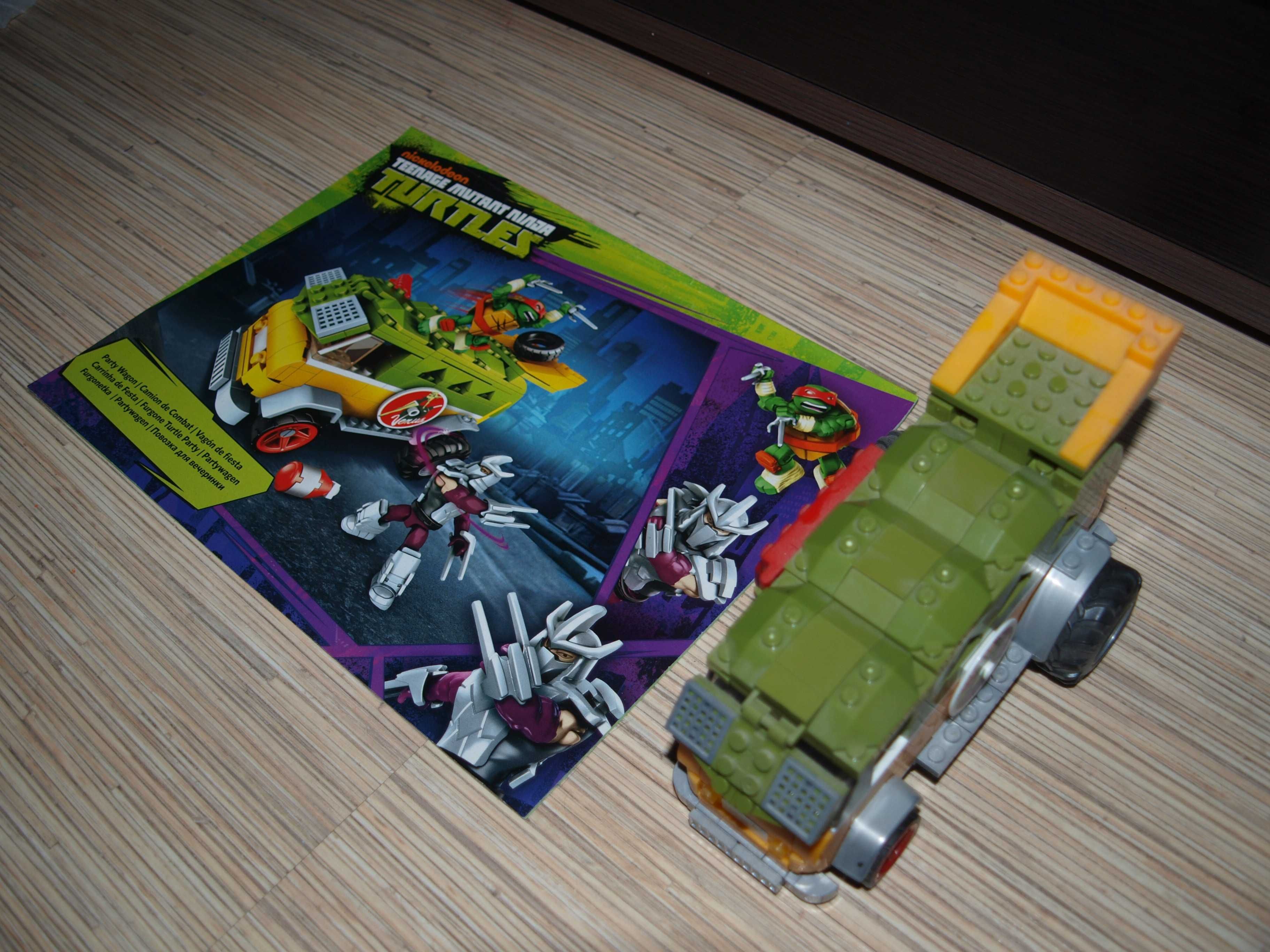 Zestaw klocków Mega Bloks Mutant Ninja Turtles Party Van jak nowy!!