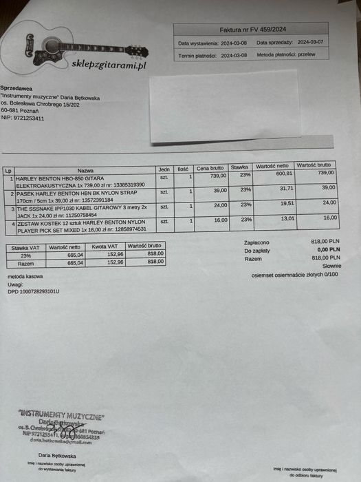 Okazja ! Gitara elektroakustyczna