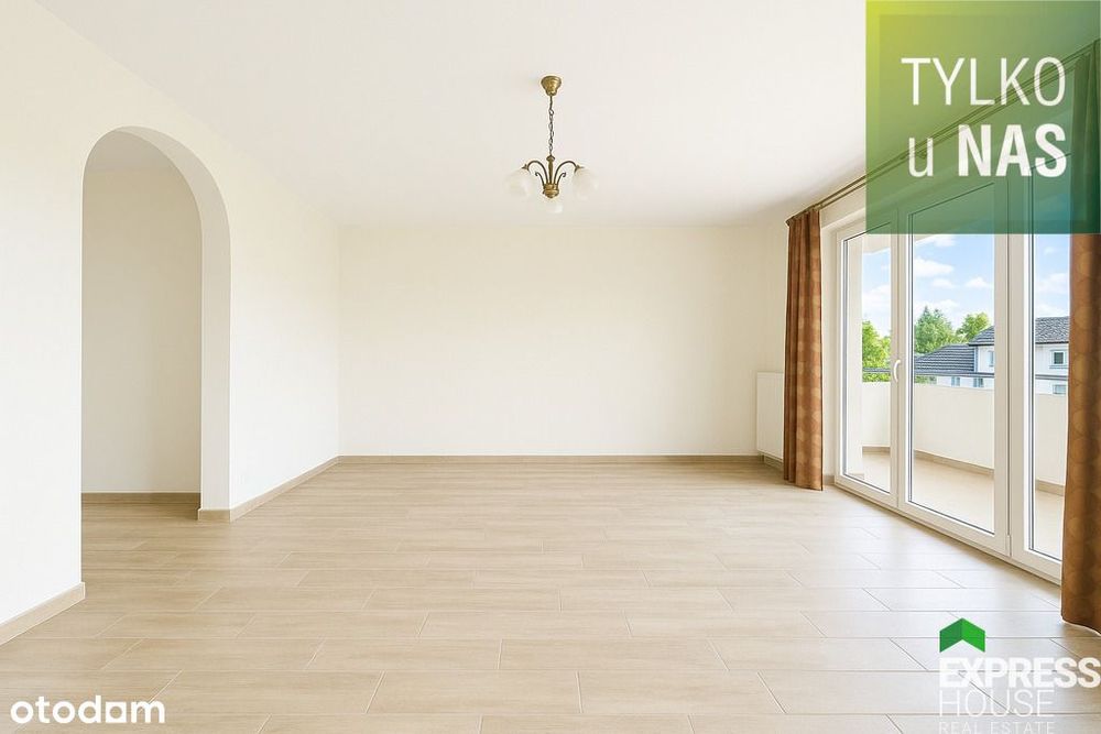 Trzy pokoje z dużym narożnym balkonem