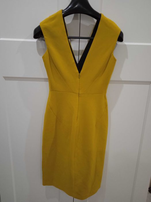 Vestido Zara, tamanho S, amarelo esverdeado