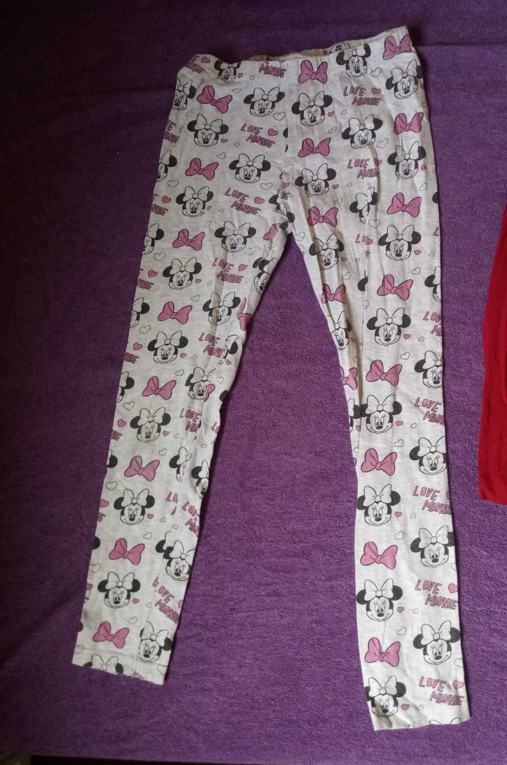 Sukienka, bluza polarowa i legginsy z Myszką Minnie, Disney, 128-134
