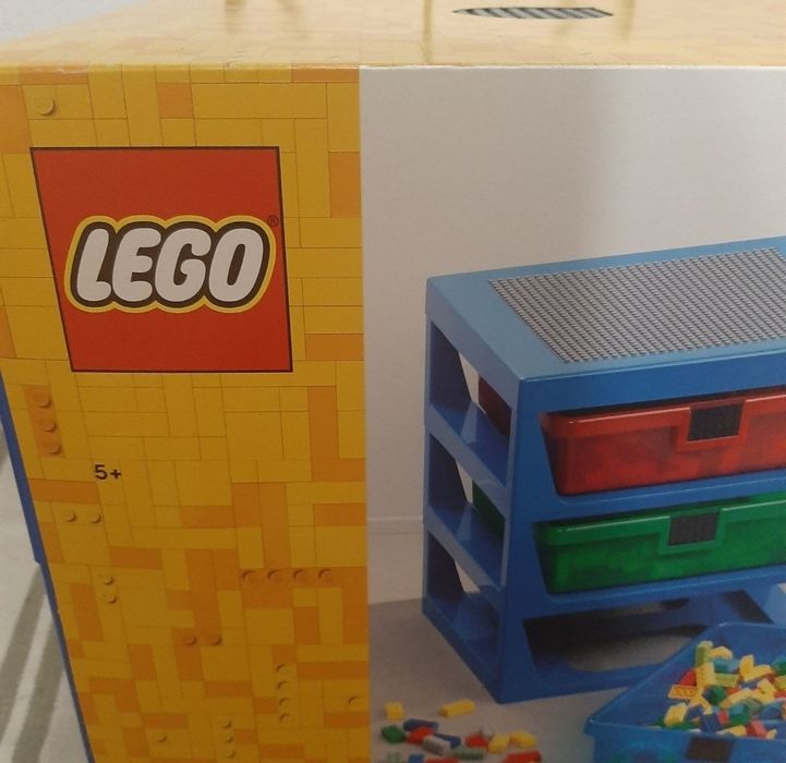 Duża NOWA szafka LEGO na klocki lego z płytką szafeczka komódka komoda