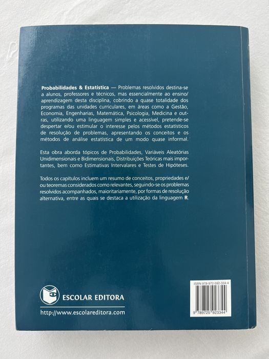 Probabilidades & Estatistica, Escolar Editora