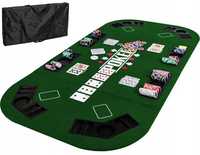 Blat stół mata do pokera zielona 160x80 Poker xxl