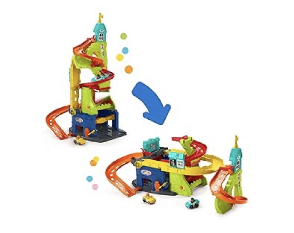 Fisher-Price Little People Tor Zjeżdżalnia Garaż 2w1 HBD77