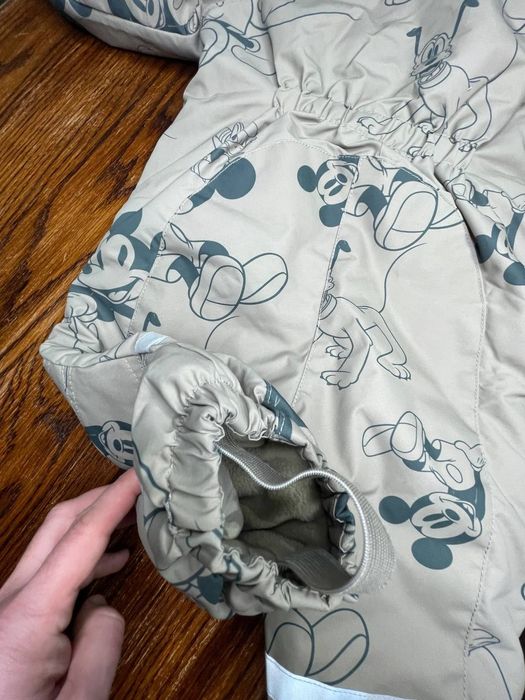 Теплий дитячий комбінезон H&M «Міккі Маус», розмір 74 см 6-9 міс