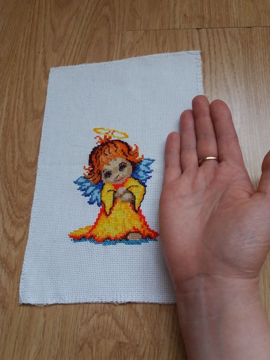 Вишивка хрестиком Ангелик / Ангел / вышивка оберег  Ангел