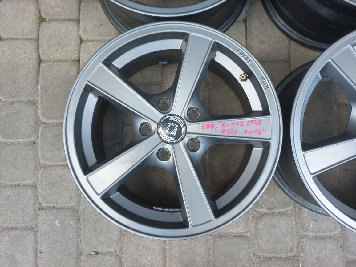 Felgi aluminiowe 16" 5x112 do Audi, VW, Skoda