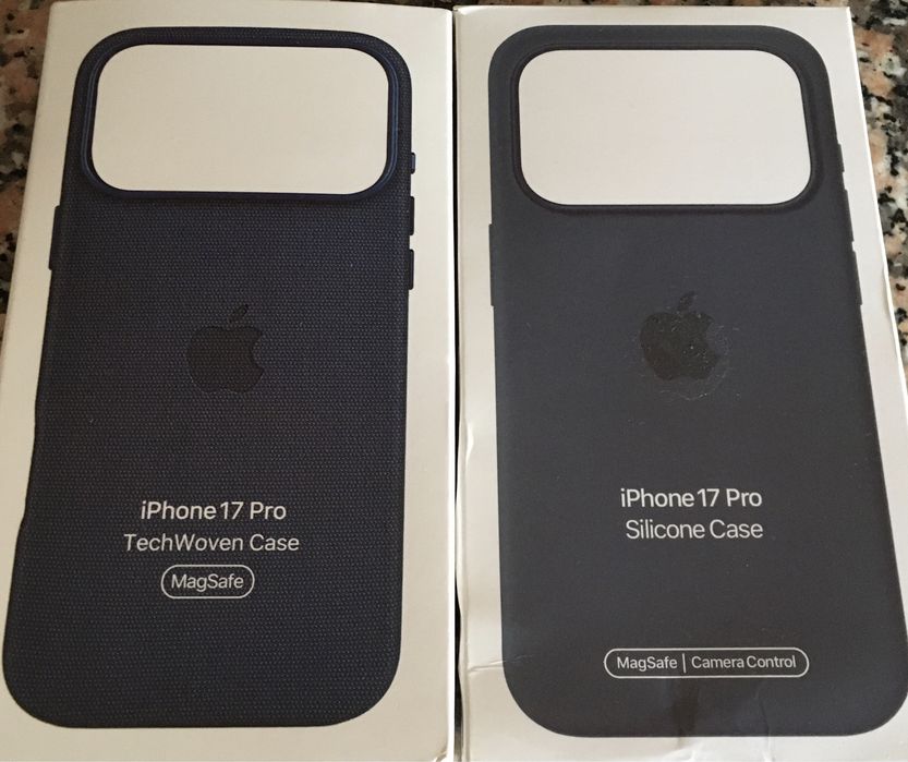 iPhone 17 Pro  Capa em Silicone + TechWoven c/ MagSafe (Meia-Noite)
