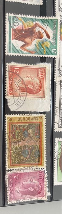 Lote de 4 selos do Luxemburgo