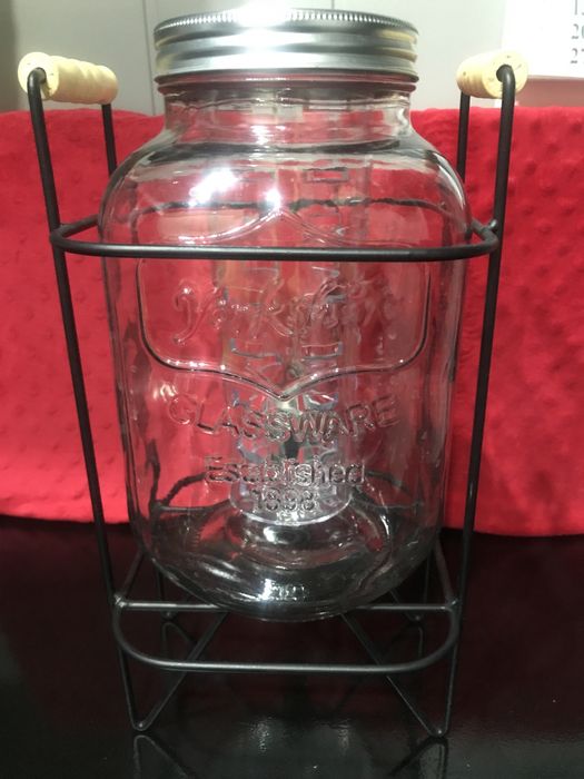 Dozownik do napojów Yorkshire Mason Jar ze stojakiem