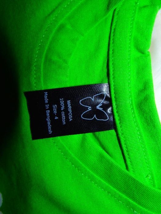 Nowa bluzka zielona z autkiem r.104/4L 100% bawełna