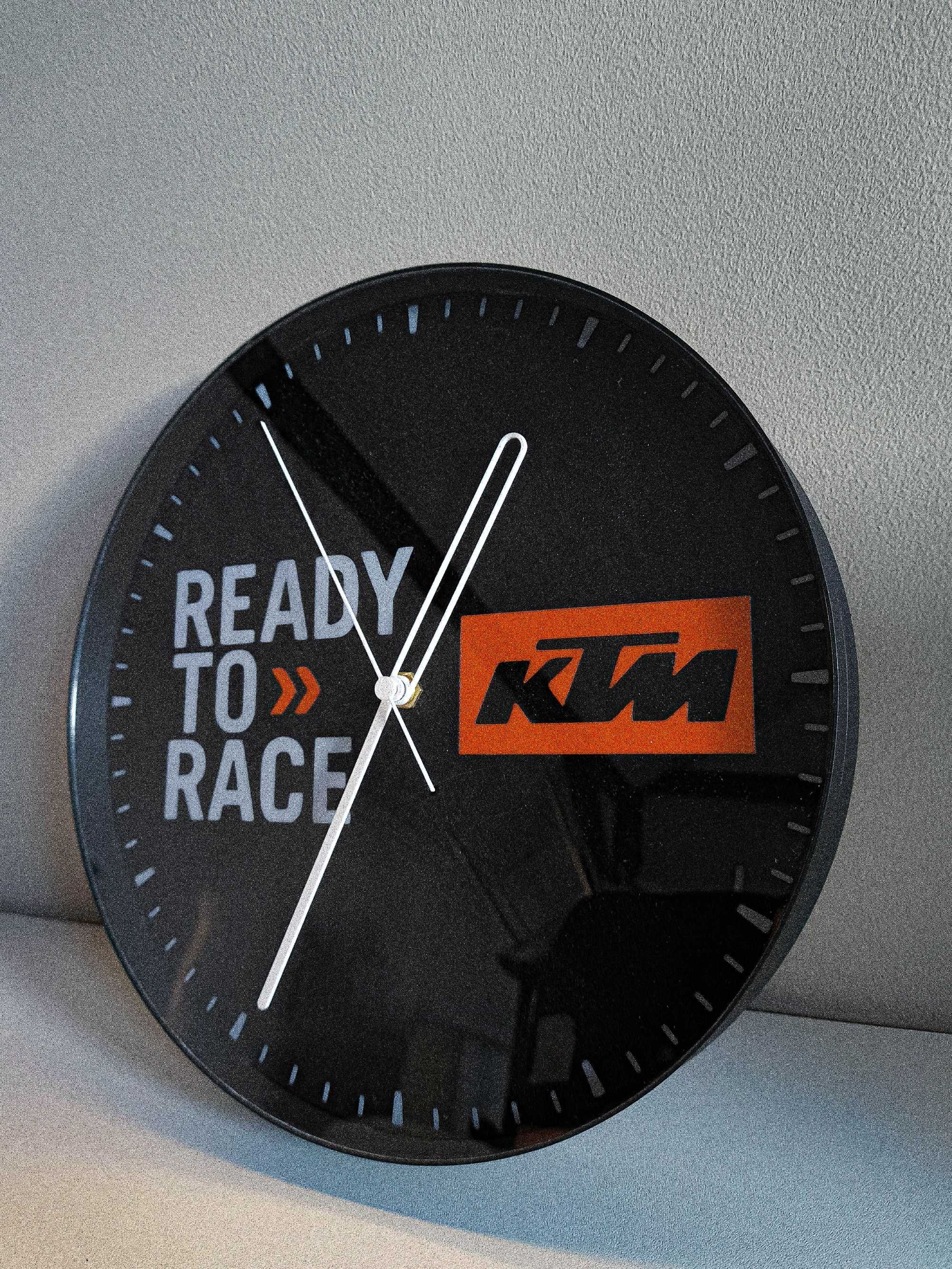 Zegar ścienny KTM Ready to race Prezent Gadżet Druk 3d