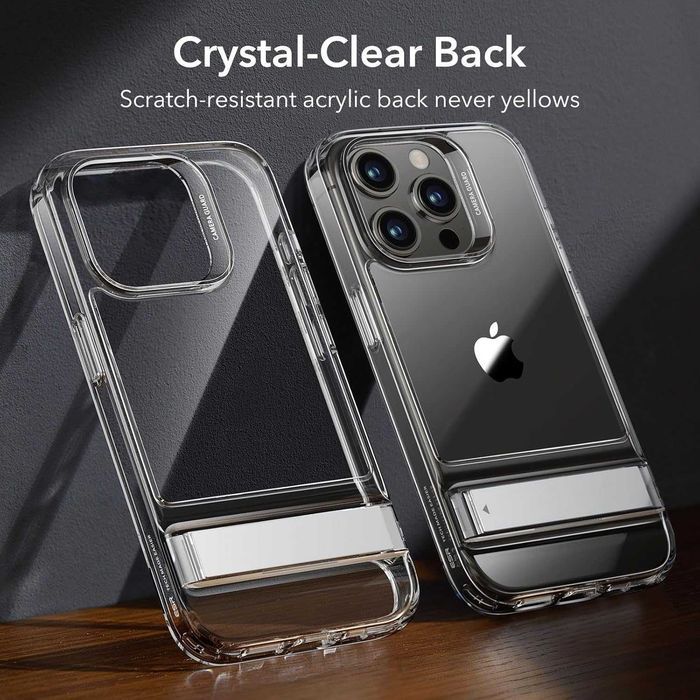 ESR Kickstand Case Boost Serie etui iPhone 15 Pro Max stojak bezbarwne