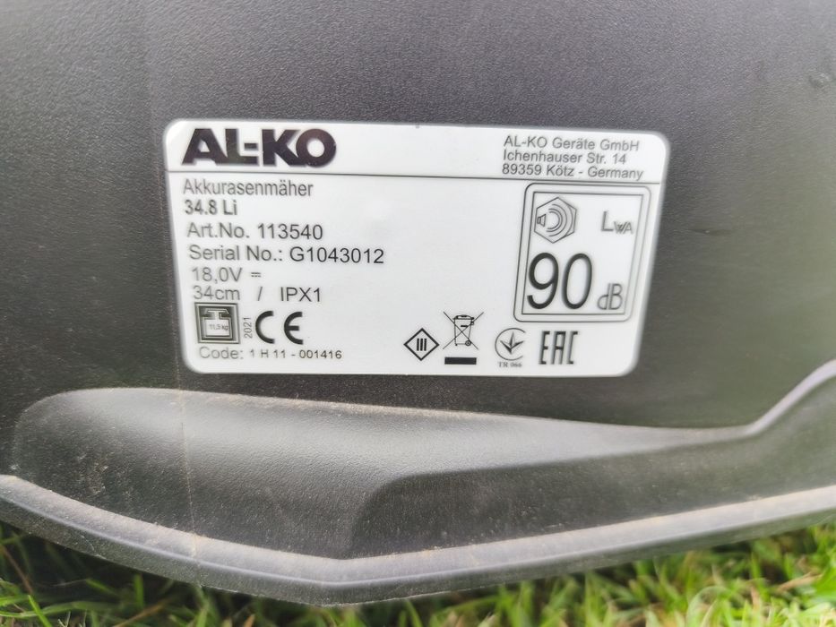 Kosiarka AL-KO baterie